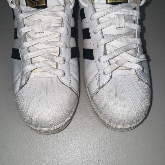 Adidas Superstar Mens 8.5 Sneakers Classic Casual Everyday Retro C771124 - Picture 2 of 9